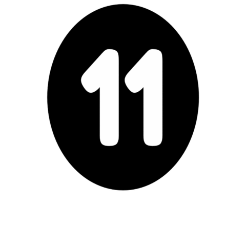 Number Blanco Sticker
