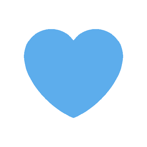Blue Heart Sticker by Twitter