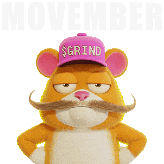 Hamster Mustache Sticker by Grind