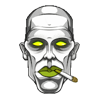 who_dat_j0ny rainbow crazy glow head Sticker