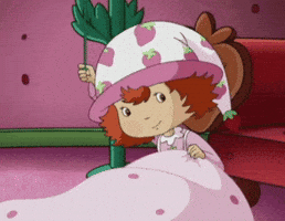 Tired Sleep GIF by Strawberry Shortcake