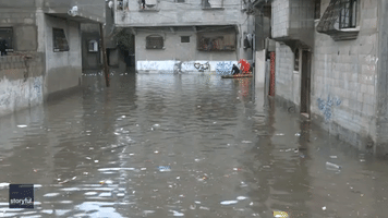 Homes and Shops in Gaza Hit by Severe Flooding