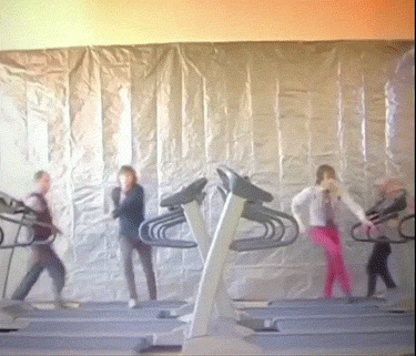 ok go treadmill GIF