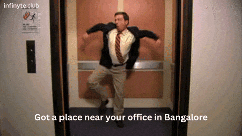 InfinyteClub giphyupload house rent bengaluru GIF