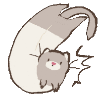 Ferret Wow Sticker