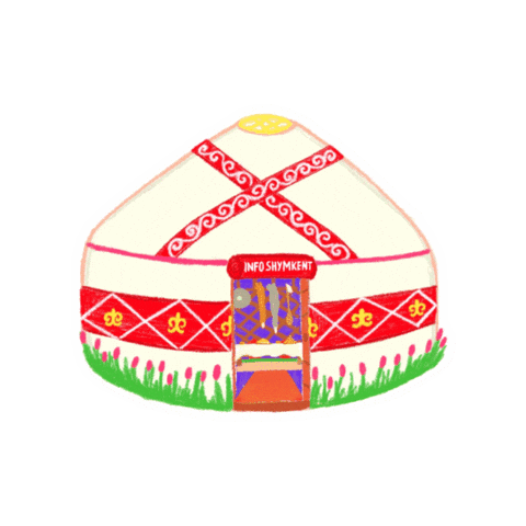 InfoShymkent kazakhstan ger казахстан qazaqstan Sticker