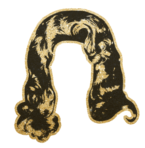 Glitter Wig Sticker by Dolly Parton