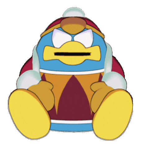 Thevishisland spin giphycreatortest king dedede dedede Sticker