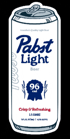 Pabst Blue Ribbon Beer GIF by Pabst Light