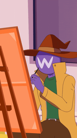 Artist Running GIF