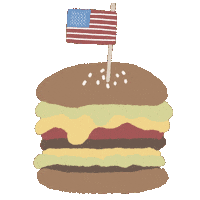 Hamburger 食べ物 Sticker
