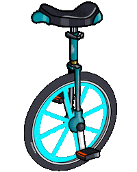 Unicycle Sticker by yu-san