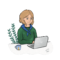 Partioscout Working Sticker by Hämeen Partiopiiri