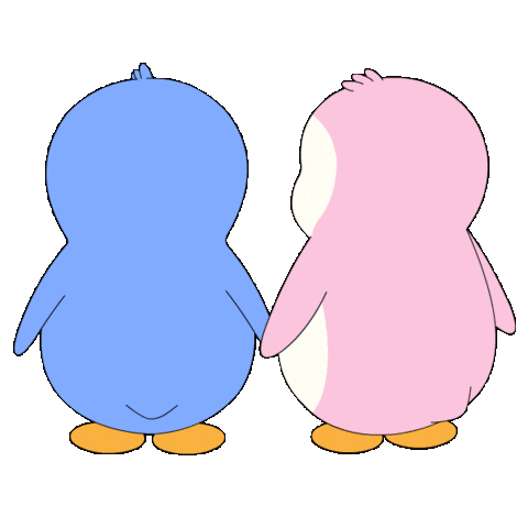 Good Morning Couple Sticker by Pudgy Penguins