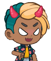 DopplesWorld evil devil dopplesworld dopples Sticker