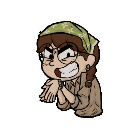 Master Plan Menacing Sticker by Pepper Steps