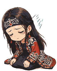 Sad Sticker Sticker by Ainu Ekashina