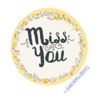 Miss You Sticker by Gardners Cookies