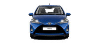toyota_de new car blue auto Sticker