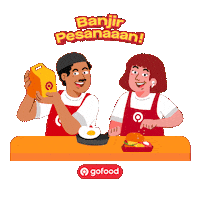 Burger Dinner Sticker by GoFoodPartners