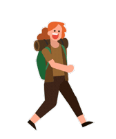 Happy Red Hair Sticker