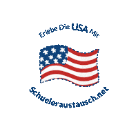 Schueleraustauschnet usa flagge land reise Sticker