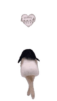 fluffyheartfelts happy heart girl excited Sticker
