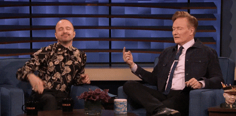 Aaron Paul Thank You GIF by Team Coco