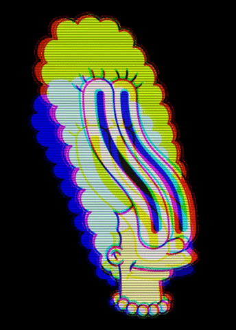 Ophelias giphygifmaker rock aesthetic marge simpson GIF