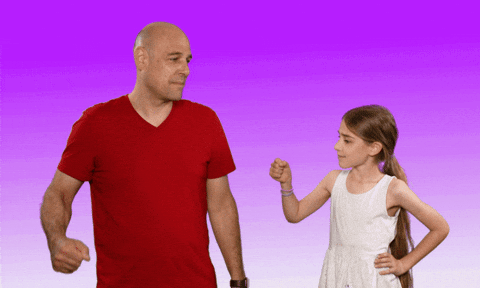 Fathers Day Fist Bump GIF by GIPHY Studios 2021