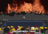 fire speaking GIF by South Park 