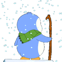 The Mountain Winter Sticker by Pudgy Penguins