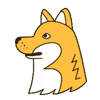 Shiba Inu Wow Sticker by Studio Moross