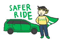 ride chat Sticker by Grab Indonesia
