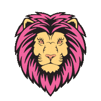 Pink Lion Sticker by Rydel