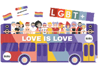 rainbow lgbt Sticker by SUSU