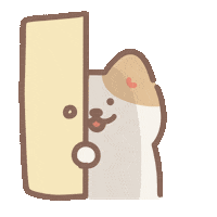 mizunqq 狗 狗勾 偷看 嘴邊肉肉 Sticker