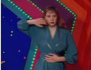 flashing lights dancing GIF