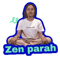 livewellindo yoga mental health zen pilates Sticker