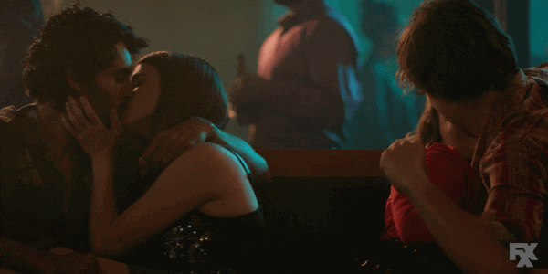 aya cash kiss GIF by You're The Worst 