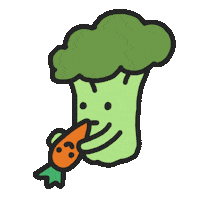 Vegan Eating Sticker by BayaBaya._.club