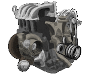 Motor Engine Sticker by kneapolitan