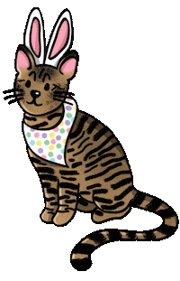 Cat Bunny Sticker by TEHZETA