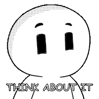 Think About It Sticker