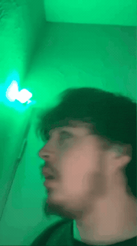 Chronoxify green light chrono chronoxify eeugh GIF