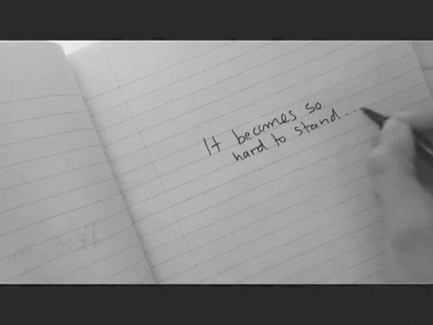 lyrics writing GIF