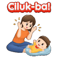 KasihSUN baby sun cute baby kaget Sticker