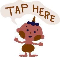 Illustration Click Here Sticker