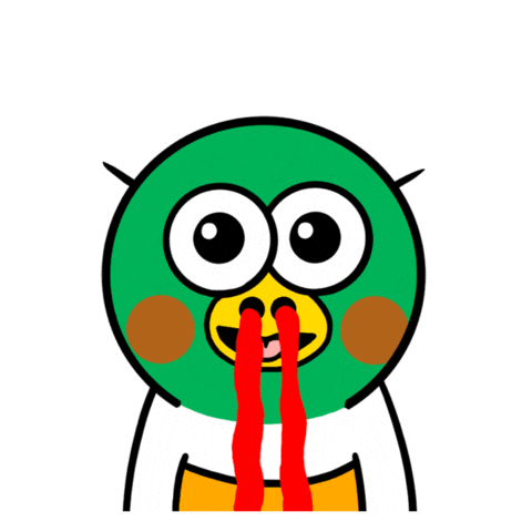 Nosebleed 흥분 Sticker by kwaesam