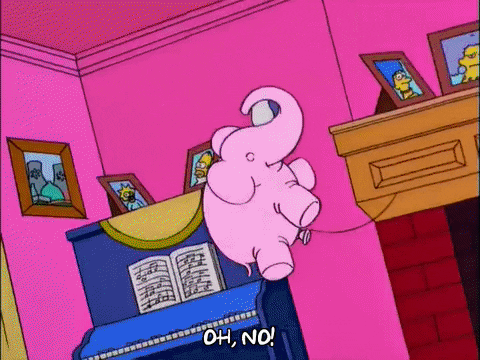 bart simpson elephant GIF